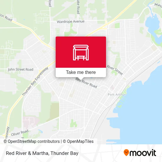 Red River & Martha map