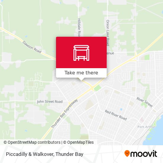 Piccadilly & Walkover map