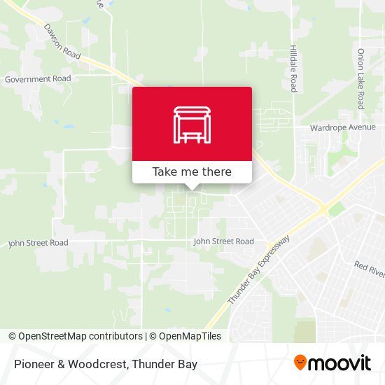 Pioneer & Woodcrest map