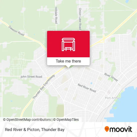 Red River & Picton map