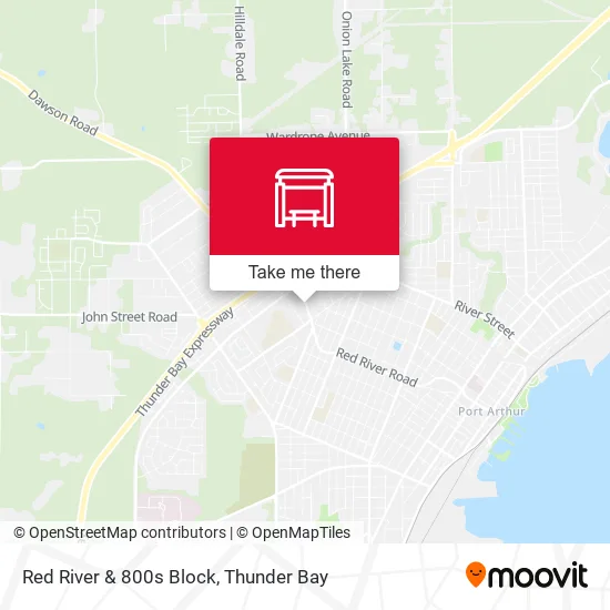 Red River & 800s Block map