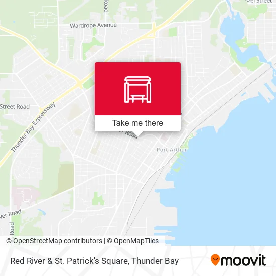 Red River & St. Patrick's Square map