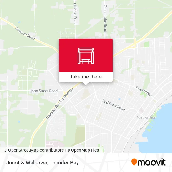 Junot & Walkover map