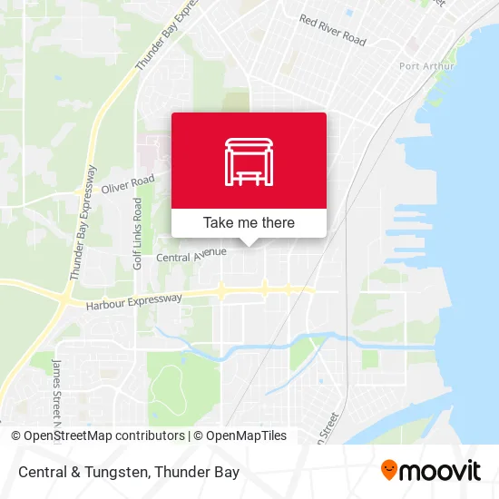 Central & Tungsten map