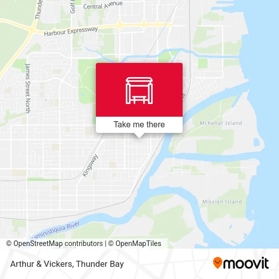 Arthur & Vickers map