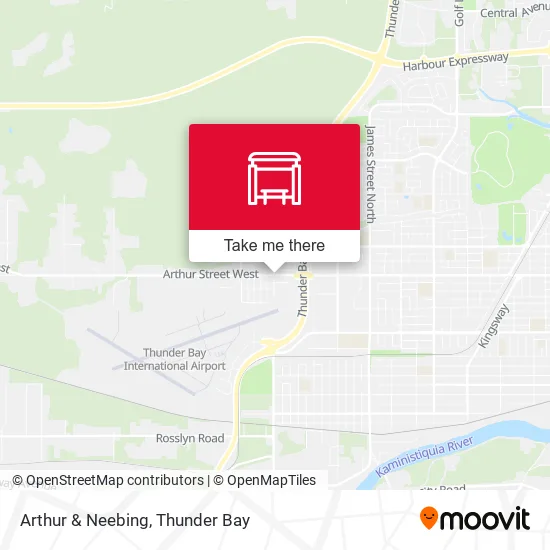 Arthur & Neebing map