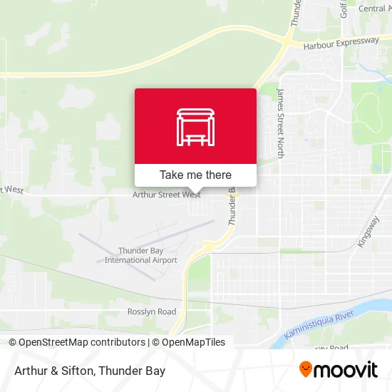 Arthur & Sifton map