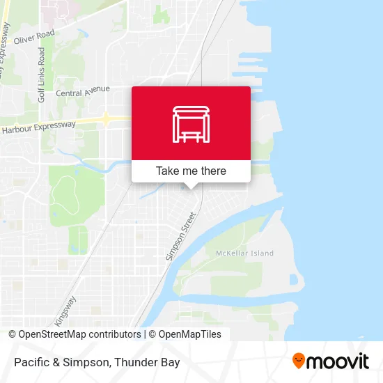 Pacific & Simpson map