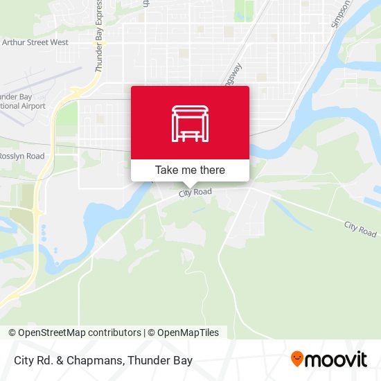 City Rd. & Chapmans map