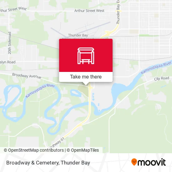 Broadway & Cemetery map