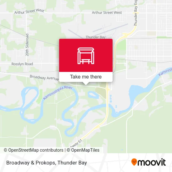 Broadway & Prokops map
