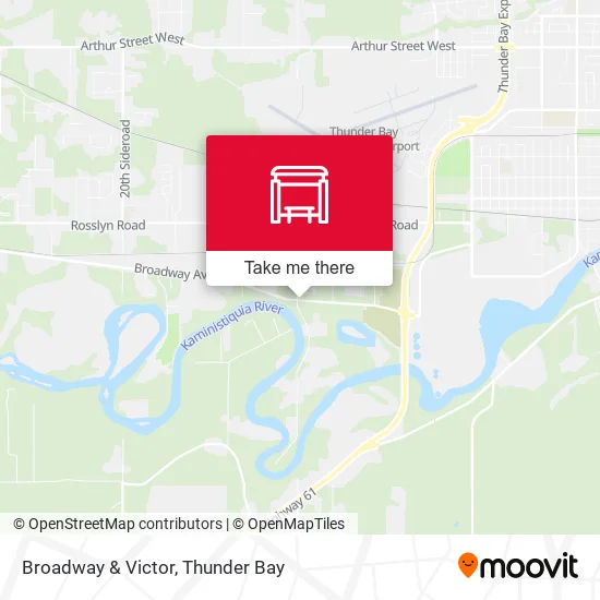 Broadway & Victor map
