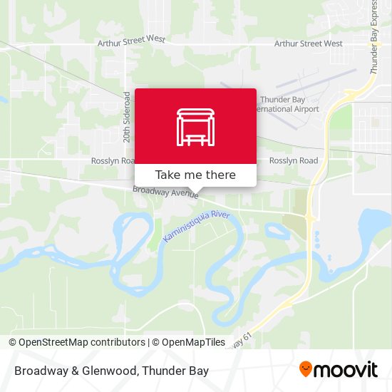 Broadway & Glenwood map