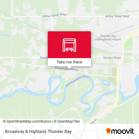Broadway & Highland map