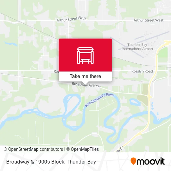 Broadway & 1900s Block map