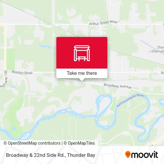 Broadway & 22nd Side Rd. map
