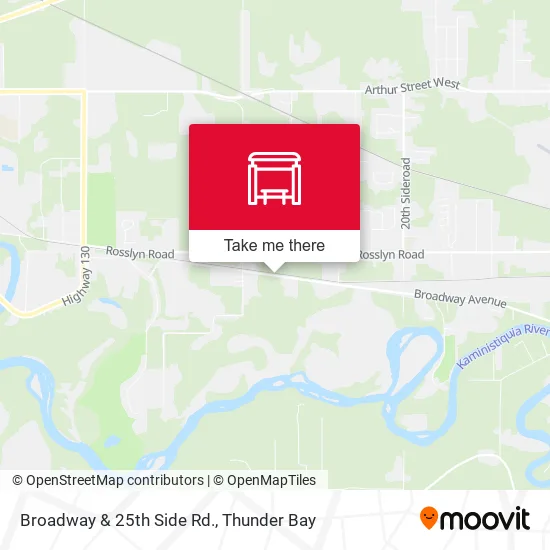 Broadway & 25th Side Rd. map