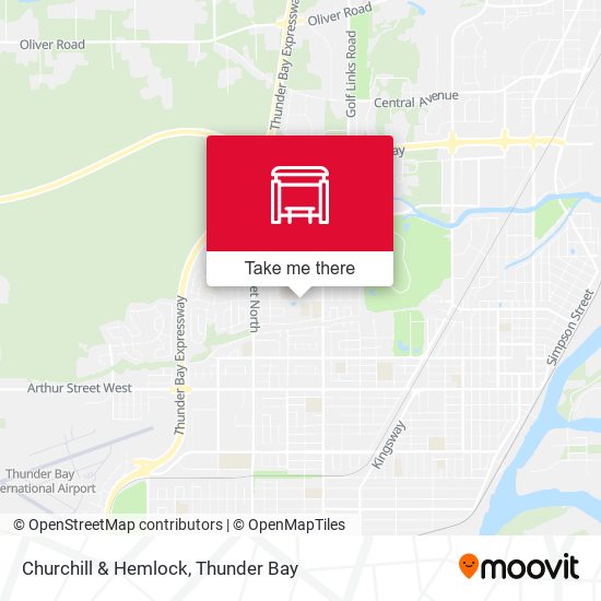 Churchill & Hemlock map