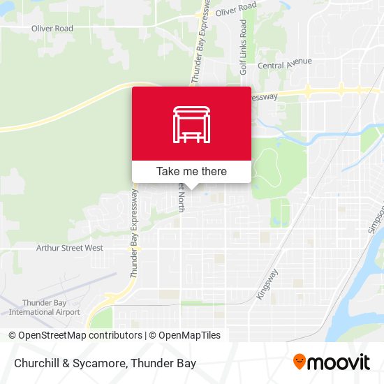 Churchill & Sycamore map