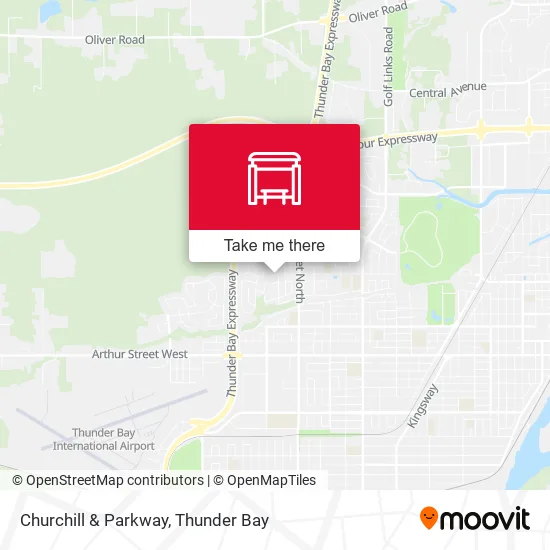 Churchill & Parkway map