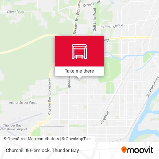 Churchill & Hemlock map