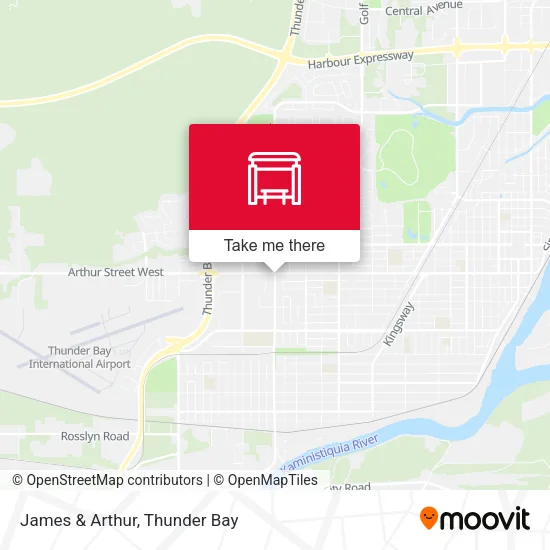 James & Arthur map