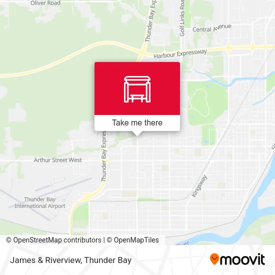 James & Riverview map