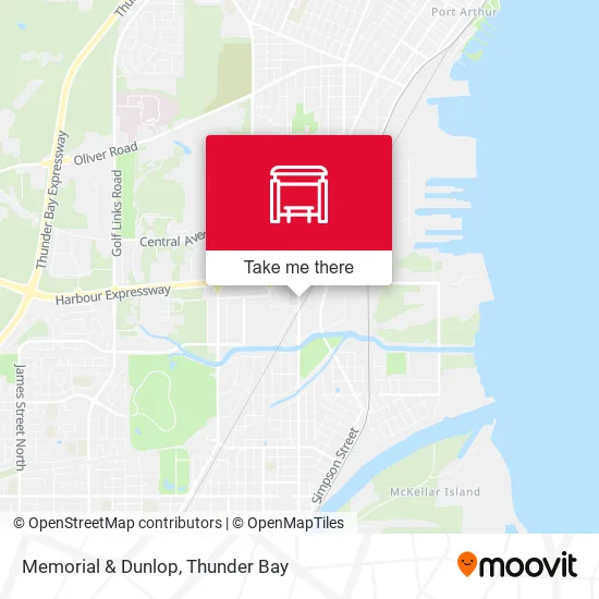Memorial & Dunlop map