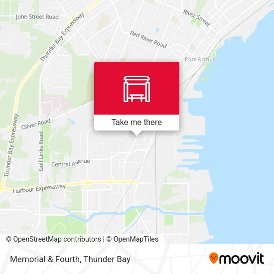 Memorial & Fourth map