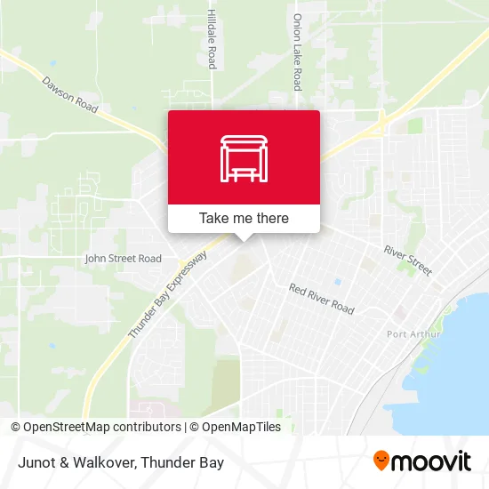 Junot & Walkover map