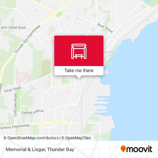 Memorial & Lisgar map