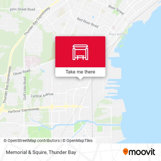 Memorial & Squire map