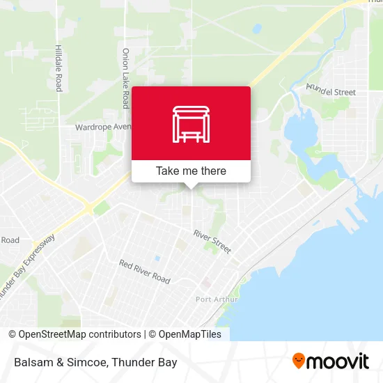 Balsam & Simcoe map