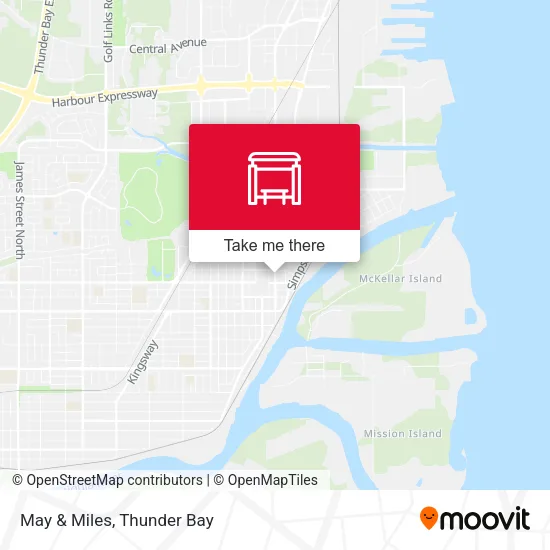 May & Miles map