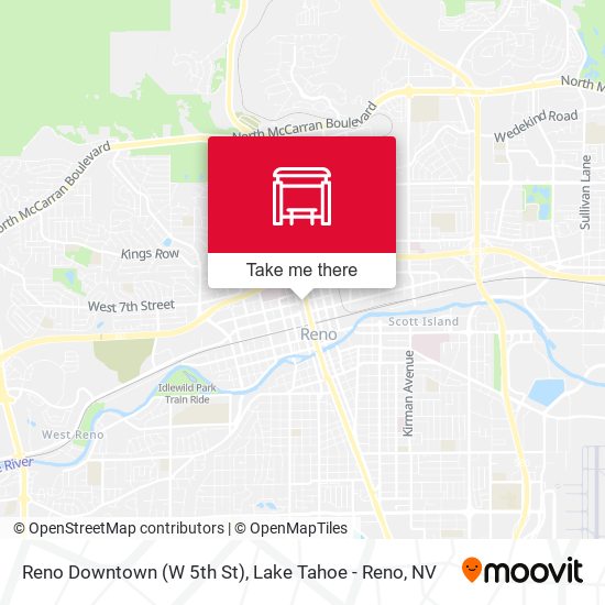 Reno Downtown (W 5th St) map