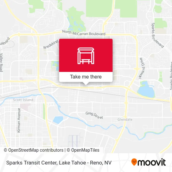 Sparks Transit Center map