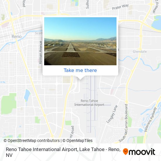 Reno Tahoe International Airport map