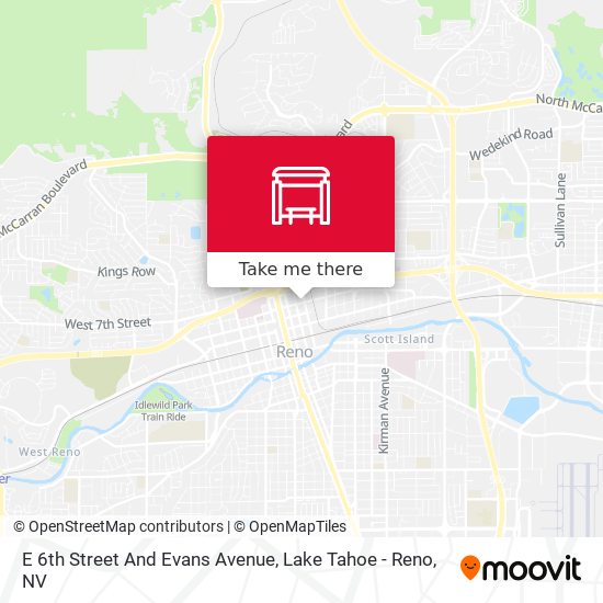 E 6th Street And Evans Avenue map