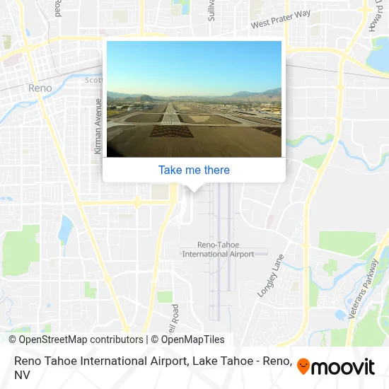 Reno Tahoe International Airport map
