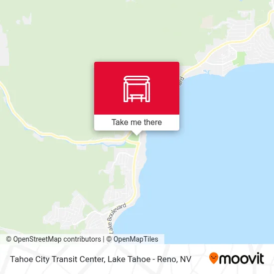 Tahoe City Transit Center map