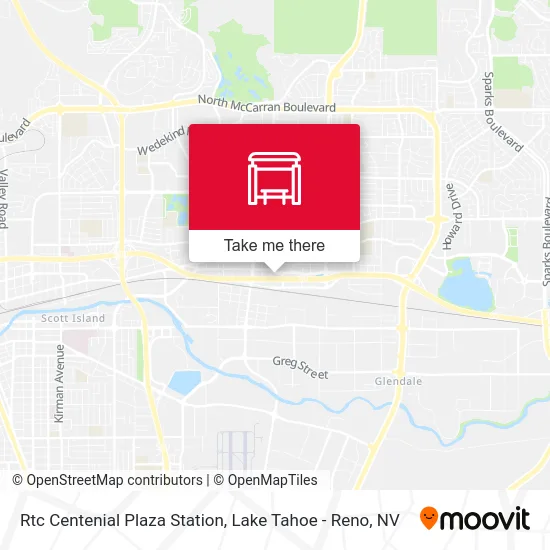 Rtc Centenial Plaza Station map
