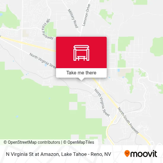 N Virginia St at Amazon map