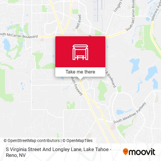 S Virginia Street And Longley Lane map