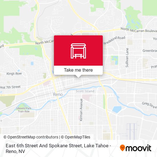 Mapa de East 6th Street And Spokane Street