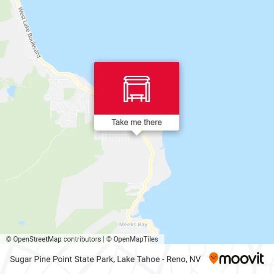 Sugar Pine Point State Park map