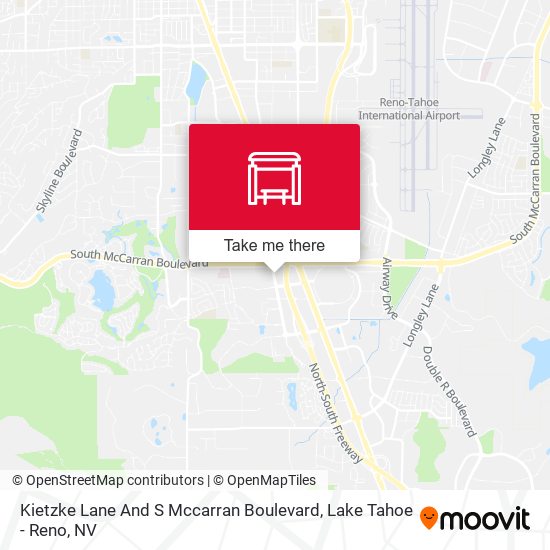 Kietzke Lane And S Mccarran Boulevard map