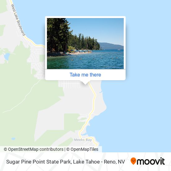 Sugar Pine Point State Park map