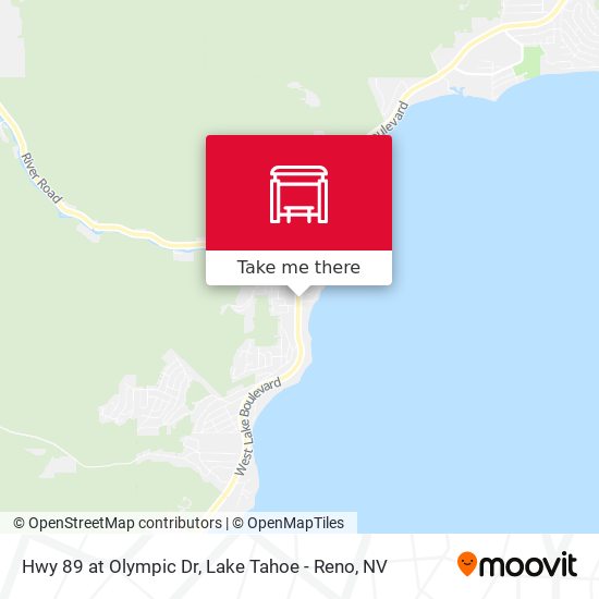 Hwy 89 at Olympic Dr map
