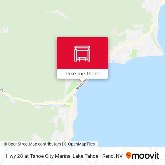 Hwy 28 at Tahoe City Marina map