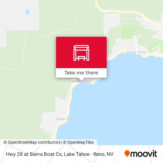 Hwy 28 at Sierra Boat Co map